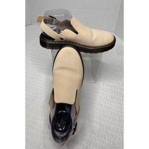 Dr. Martens Womens Carlson Beige Suede Sling Back Mules SZ 7
